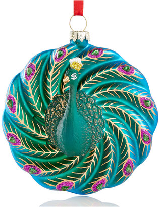 Holiday Lane Peacock Disc Ornament