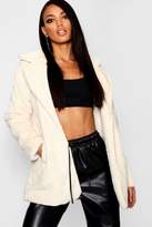 Thumbnail for your product : boohoo Collared Faux Fur Coat