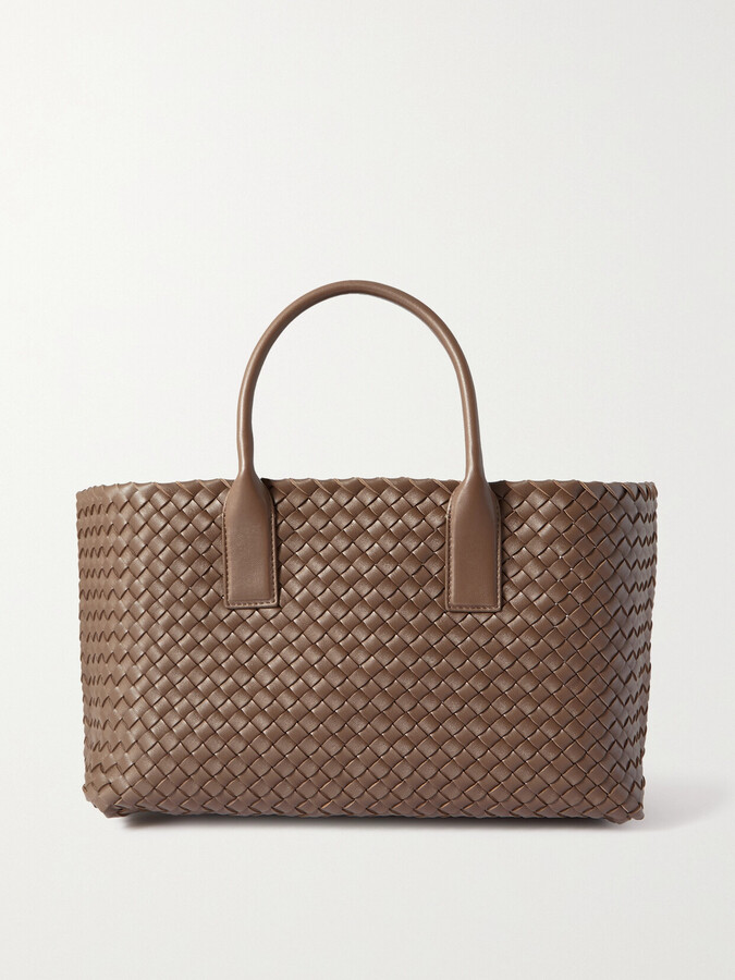 Bottega Veneta Cabat Small Intrecciato Leather Tote - Brown