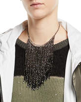 Thumbnail for your product : Brunello Cucinelli Beaded Waterfall Choker Necklace