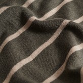 Thumbnail for your product : Naadam Striped Summer Silk Shift Dress Faded Army Green and Beige