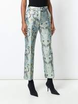 Thumbnail for your product : MSGM patterned cropped trousers