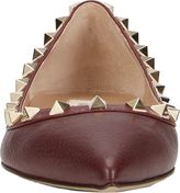 Thumbnail for your product : Valentino Rockstud Ballerinas-Red