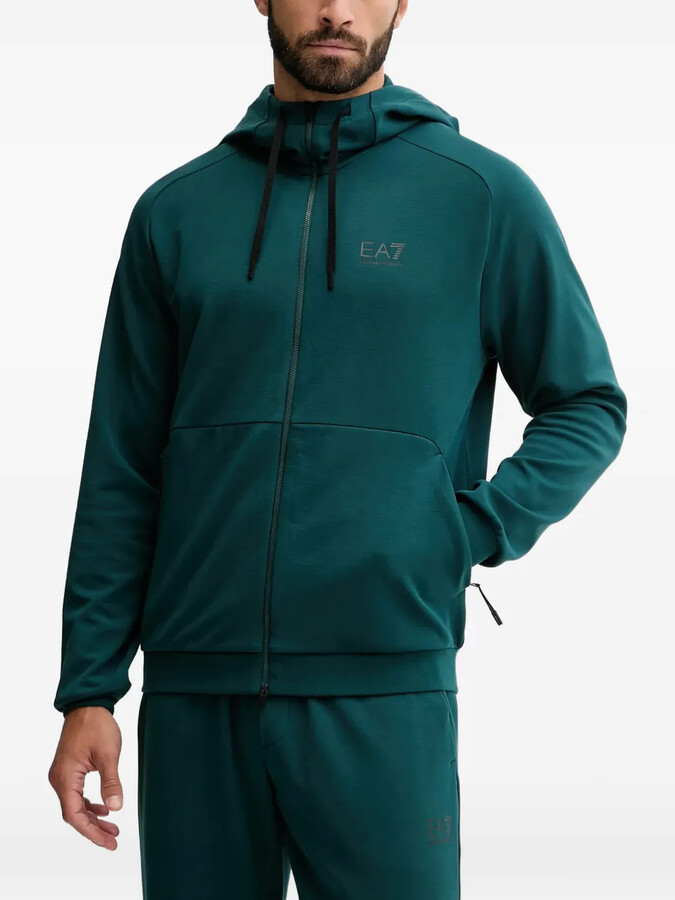 EA7 Emporio Armani Zip-Up Hooded Tracksuit Set (Set Of Two)