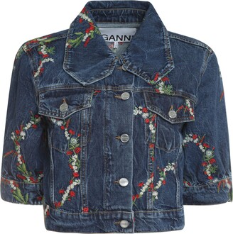 Embroidery Denim Jacket | Shop The Largest Collection | ShopStyle