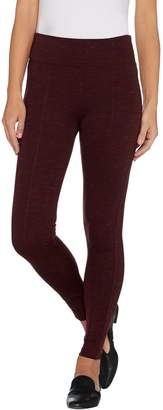Laurie Felt Pull-On Ponte Pants with Flat Waistband