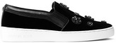 Thumbnail for your product : MICHAEL Michael Kors Keaton Velvet Embellished Slip On Sneakers