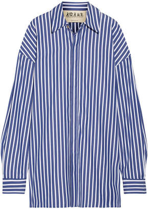 Awake Oversized Striped Cotton-poplin Shirt