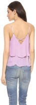 Thumbnail for your product : Myne Loren Silk Double Layer Tank