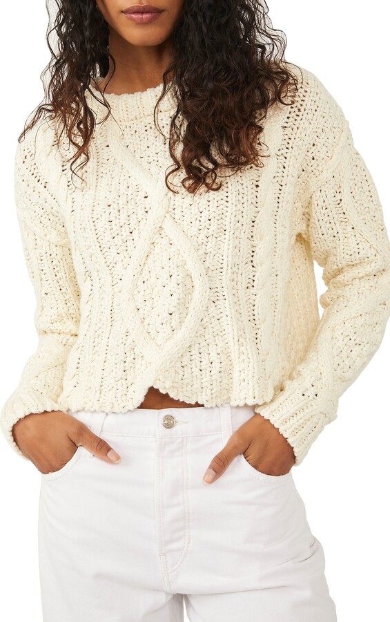 Free People White Women's Sweaters | ShopStyle