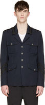 Thumbnail for your product : Diesel Black Gold Blue & Black Jonis Military Blazer
