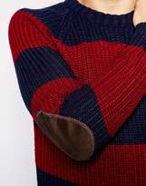 Thumbnail for your product : B.Tempt'd Brave Soul Striped Chunky Jumper