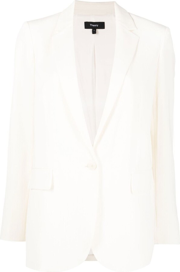 Theory Single Breasted Button-Fastened Blazer - ShopStyle