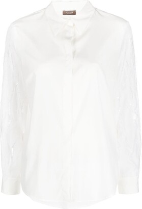 White Feather Shirt Women | ShopStyle