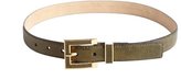 Thumbnail for your product : Vince Camuto olive snake embossed leather belt