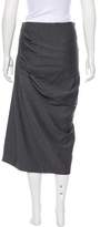 Thumbnail for your product : Donna Karan Wool Jersey Midi Skirt w/ Tags