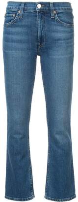 RE/DONE comfort stretch mid-rise kick flare jeans