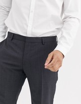 Thumbnail for your product : Calvin Klein textured grey suit trouser