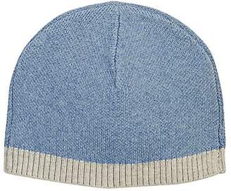 Barneys New York Kids' Stockinette-Stitched Hat - Blue