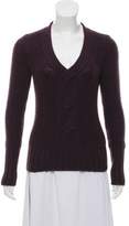 Thumbnail for your product : Loro Piana Cashmere Long Sleeve Sweater Purple Cashmere Long Sleeve Sweater