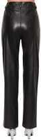 Thumbnail for your product : ANNAKIKI High Waist Wide Leg Leather Pants