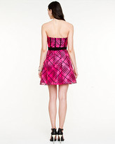 Thumbnail for your product : Le Château Check Print Organza Party Dress