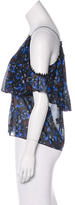 Thumbnail for your product : Yigal Azrouel Printed Cold Shoulder Top w/ Tags