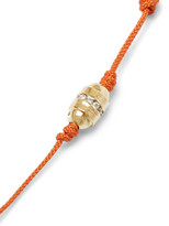 Thumbnail for your product : Luis Morais 14-Karat Gold, Diamond And Cord Bracelet