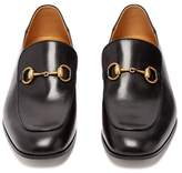 Thumbnail for your product : Gucci Mister New Horsebit Leather Loafers - Mens - Black