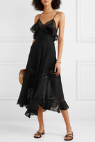 Thumbnail for your product : Charo Ruiz Ibiza Sabine Crocheted Lace-paneled Cotton-blend Dress