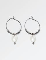 Thumbnail for your product : Fat Face Mother Of Pearl Heart Hoop Earrings