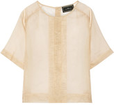 Thumbnail for your product : By Malene Birger Delinda silk-organza top