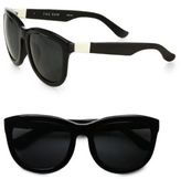 Thumbnail for your product : The Row Oversized Round Leather & Acetate Sunglasses