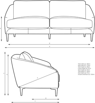 John Lewis & Partners Cape Large 3 Seater Leather Sofa, Dark Leg