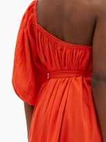 Thumbnail for your product : Loup Charmant Azores One-shoulder Organic-cotton Dress - Red
