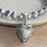 Thumbnail for your product : Murano Bish Bosh Becca Pearl Necklace With Gold Flecked Hearts