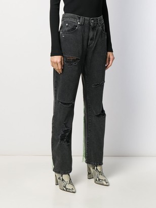 Off-White Embroidered Jeans
