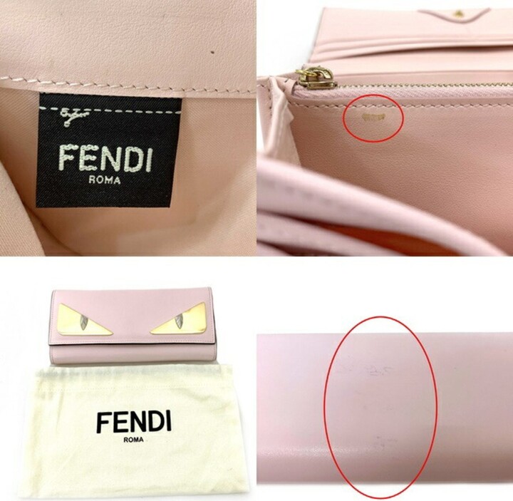 Pre-Owned Fendi Continental Wallet on Chain