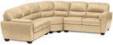 Thumbnail for your product : Asstd National Brand Leather Possibilities Pad-Arm 3-pc. Loveseat Sectional