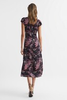 Thumbnail for your product : Reiss Animal Print Fitted Mini Dress