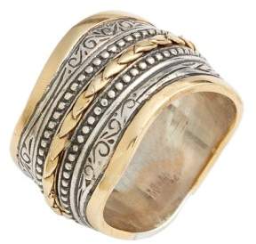 Konstantino 'Hebe' Wavy Etched Band Ring