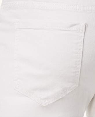 Reason Men's Slim-Fit White Ripped Jeans