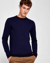 Thumbnail for your product : Ted Baker Herringbone Jacquard Wool Jumper