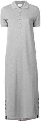 Thom Browne RWB-stripe polo shirt dress