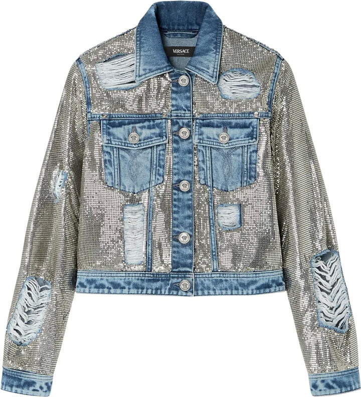 心ときめく◇ツイード Jacket◇VERSACE SchaferandweinerShops Japan - Black Jacket with logo Versace