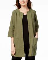 Thumbnail for your product : Eileen Fisher Collarless Organic Cotton Jacket, Created for Macy's