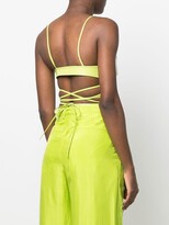 Thumbnail for your product : Drome Twisted Patent Bra Top