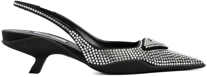 prada glitter heels