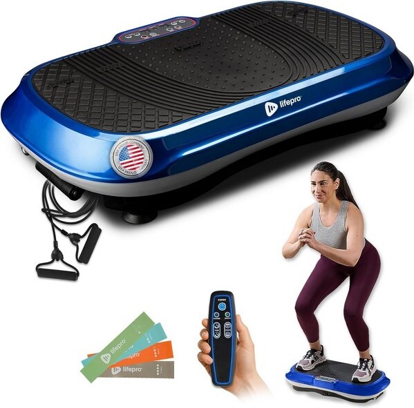 LifeproWaverVibrationPlateExerciseMachine–Full-BodyVibratingPlateforLymphaticDrainageToning&WeightLoss–FitnessGift