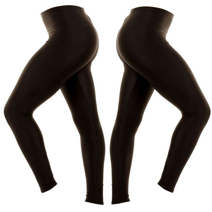 Myshoestore Girls Shiny Lycra Leggings Childrens Ballet Dance Nylon
